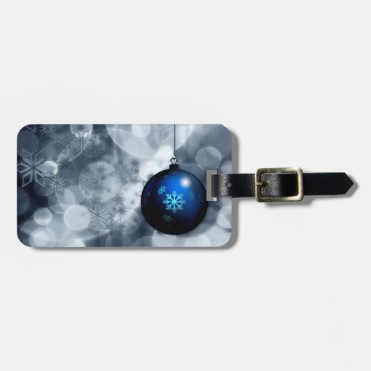 キラキラ輝くクリスマス ラゲッジタグ (正面横)