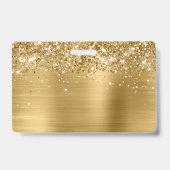 キラキラ輝くゴールドフォイルロゴ バッジ (Back)