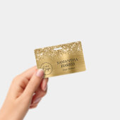 キラキラ輝くゴールドフォイルロゴ バッジ (Handheld)