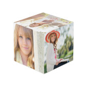 キラキラ輝くゴールドフォイルMis XVアニョス写真 フォトキューブ (裏面アングル)