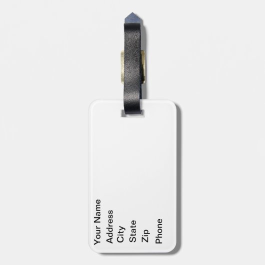 キラキラ輝くサケ ラゲッジタグ (裏面縦)