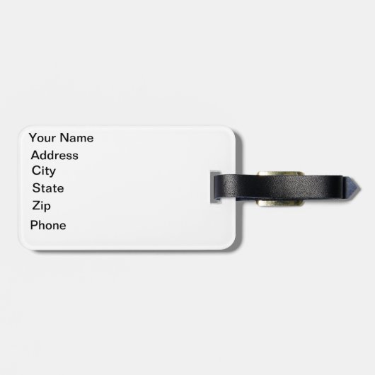 キラキラ輝くサケ ラゲッジタグ (裏面横)