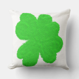 キラキラ輝くシャムロックラッキークローバー聖パトリックの日 アウトドアクッション