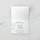 キラキラ輝くダックスシュントMermaidパーティの招待状 カード (内部)