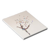 キラキラ輝くダンサー ノートパッド (アングル)