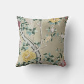 キラキラ輝くチノイスリーフローラオン金ゴールドシャンパン クッション (裏面)