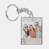 キラキラ輝くハートの写真 キーホルダー (正面左)