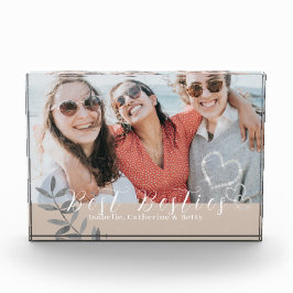 キラキラ輝くハートの写真 フォトブロック