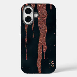キラキラ輝くバラ金ゴールド iPhone 16ケース