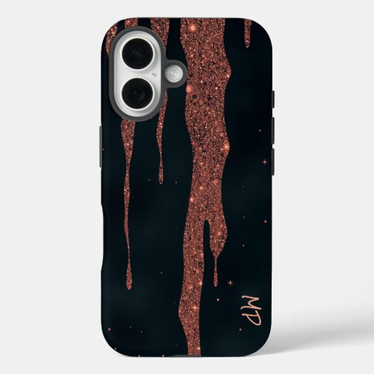 キラキラ輝くバラ金ゴールド Case-Mate iPhoneケース (裏面)