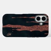 キラキラ輝くバラ金ゴールド Case-Mate iPhoneケース (裏面 (横))