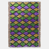 キラキラ輝くパイラレットダイヤモンド、フェスティバル背景 スローブランケット (正面縦)
