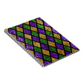 キラキラ輝くパイラレットダイヤモンド、フェスティバル背景 ノートブック (右側)