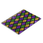 キラキラ輝くパイラレットダイヤモンド、フェスティバル背景 ノートブック (左側)