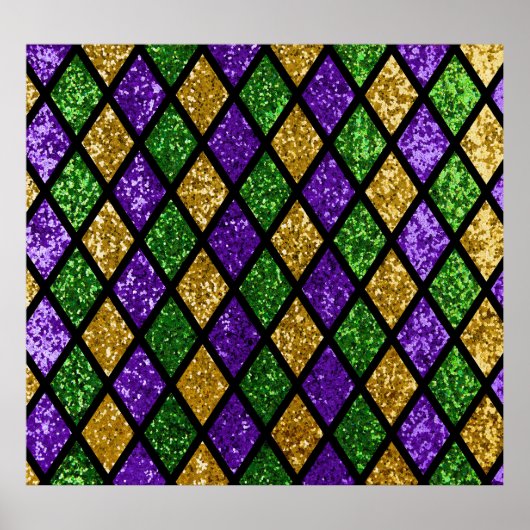 キラキラ輝くパイラレットダイヤモンド、フェスティバル背景 ポスター (正面)