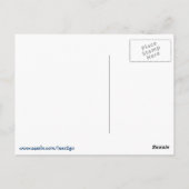 キラキラ輝くピンク色のグリッター ポストカード (裏面)