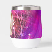 キラキラ輝くペット犬の写真マンジェンタ (背面)