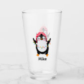 キラキラ輝くペンギン タンブラーグラス (正面)