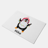 キラキラ輝くペンギン ドアマット (アングル)