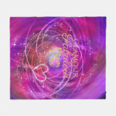 キラキラ輝くママフリースブランケット フリースブランケット (正面(横))