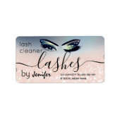 キラキラ輝くメイクアップ目ラッシュクリーナー ラベル (正面)