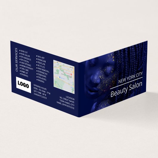 キラキラ輝くモデル、ビューティシャン、ロイヤリティカード、 名刺 (外部)