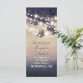 キラキラ輝くロマンチックな結婚式プログラム プログラム (スタンド正面)