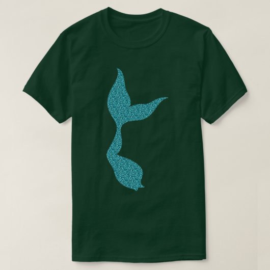 キラキラ輝く人魚の尾 Tシャツ (デザイン正面)
