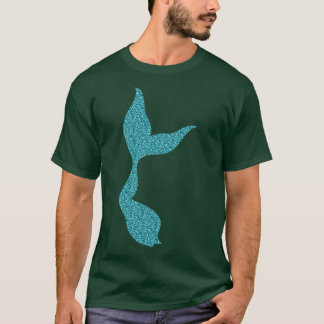 キラキラ輝く人魚の尾 Tシャツ