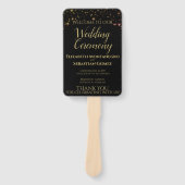 キラキラ輝く光結婚輝きのファンとプログラム ハンドファン (正面)