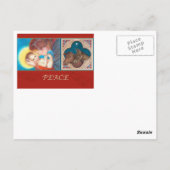 キラキラ輝く天使の冬の夜景 ポストカード (裏面)