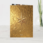 キラキラ輝く季節だ金ゴールドスター カード (裏面)