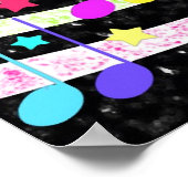 キラキラ輝く小さなスターのポスター ポスター (角)