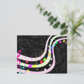 キラキラ輝く小さなスターポストカード ポストカード (スタンド正面)