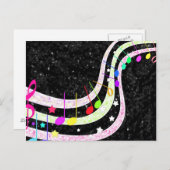 キラキラ輝く小さなスターポストカード ポストカード (正面/裏面)