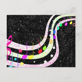 キラキラ輝く小さなスターポストカード ポストカード