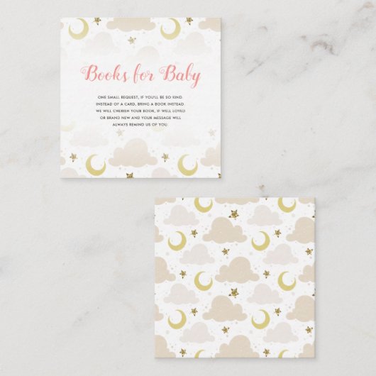 キラキラ輝く小さなベビーの本 エンクロージャーカード (正面/裏面)