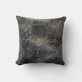 キラキラ輝く小さな星のクッパーソナライズされたション クッション
