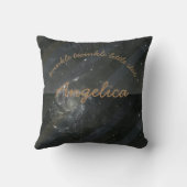 キラキラ輝く小さな星のクッパーソナライズされたション クッション (裏面)