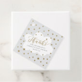 キラキラ輝く小さな星の灰色の赤ちゃんシャワー フェイバータグ (インサイチュ)