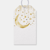 キラキラ輝く小さな星の赤ちゃんシャワーの好意 ギフトタグ (裏面)