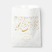キラキラ輝く小さな星の赤ちゃんシャワーの好意 フェイバーバッグ (正面)