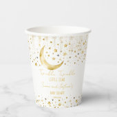 キラキラ輝く小さな星の赤ちゃんシャワーテンプレート 紙コップ (正面)