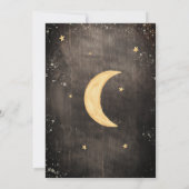 キラキラ輝く小さな星の赤ちゃん男女兼用シャワー 招待状 (裏面)