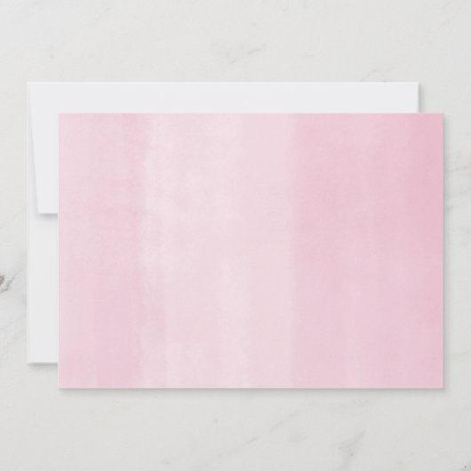 キラキラ輝く小さな星ピンクの金ゴールド赤ちゃんシャワー 招待状 (裏面)