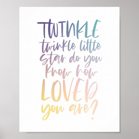 キラキラ輝く小さな星 ポスター (正面)