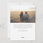 キラキラ輝く愛と喜びホリデーフォトカード シーズンカード (裏面)