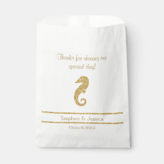 キラキラ輝く感謝してい金ゴールド「私たちの日を共有」 フェイバーバッグ