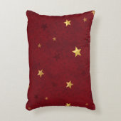キラキラ輝く星王室の赤 アクセントクッション (正面(垂直))