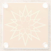 キラキラ輝く星 ガラスコースター (裏面)